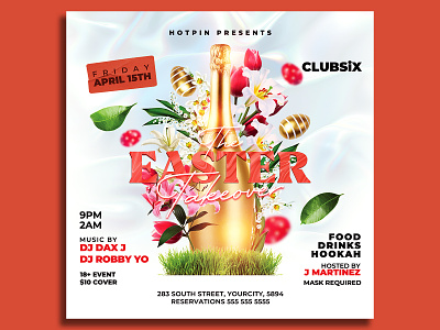 Easter Flyer Template party