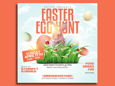 Easter Flyer Template party flyer