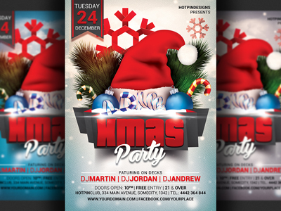 Christmas Party Flyer Template By Hotpin On Dribbble