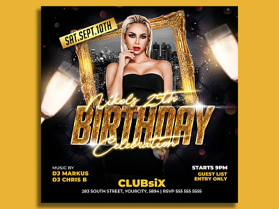 Birthday Flyer Template