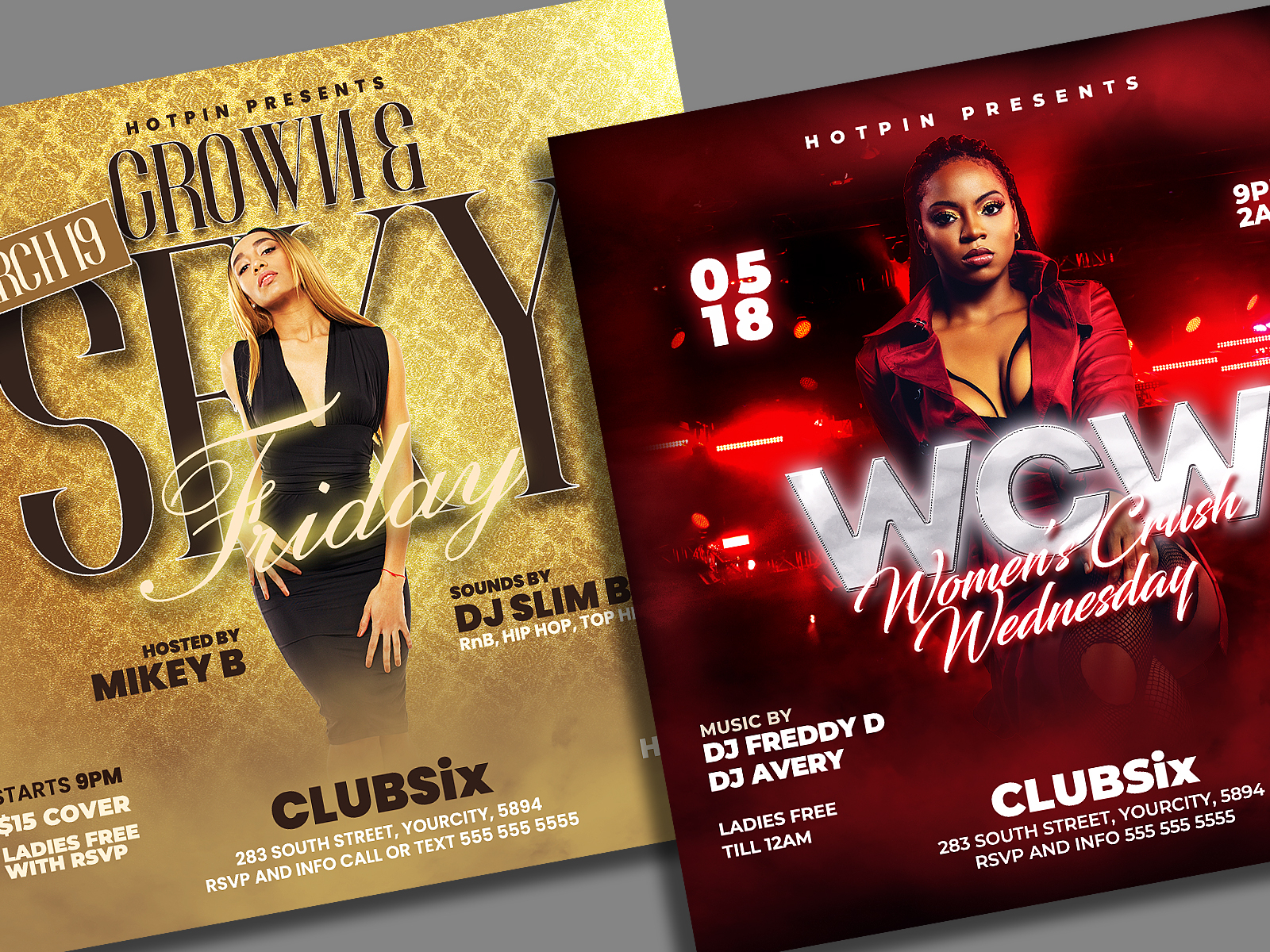 Night Club Flyer Bundle by Hotpin on Dribbble