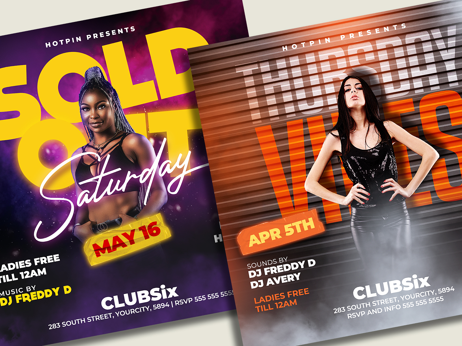 Night Club Flyer Bundle by Hotpin on Dribbble