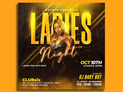 Ladies Night Flyer Template