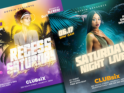 Night Club Flyer Bundle summer flyer