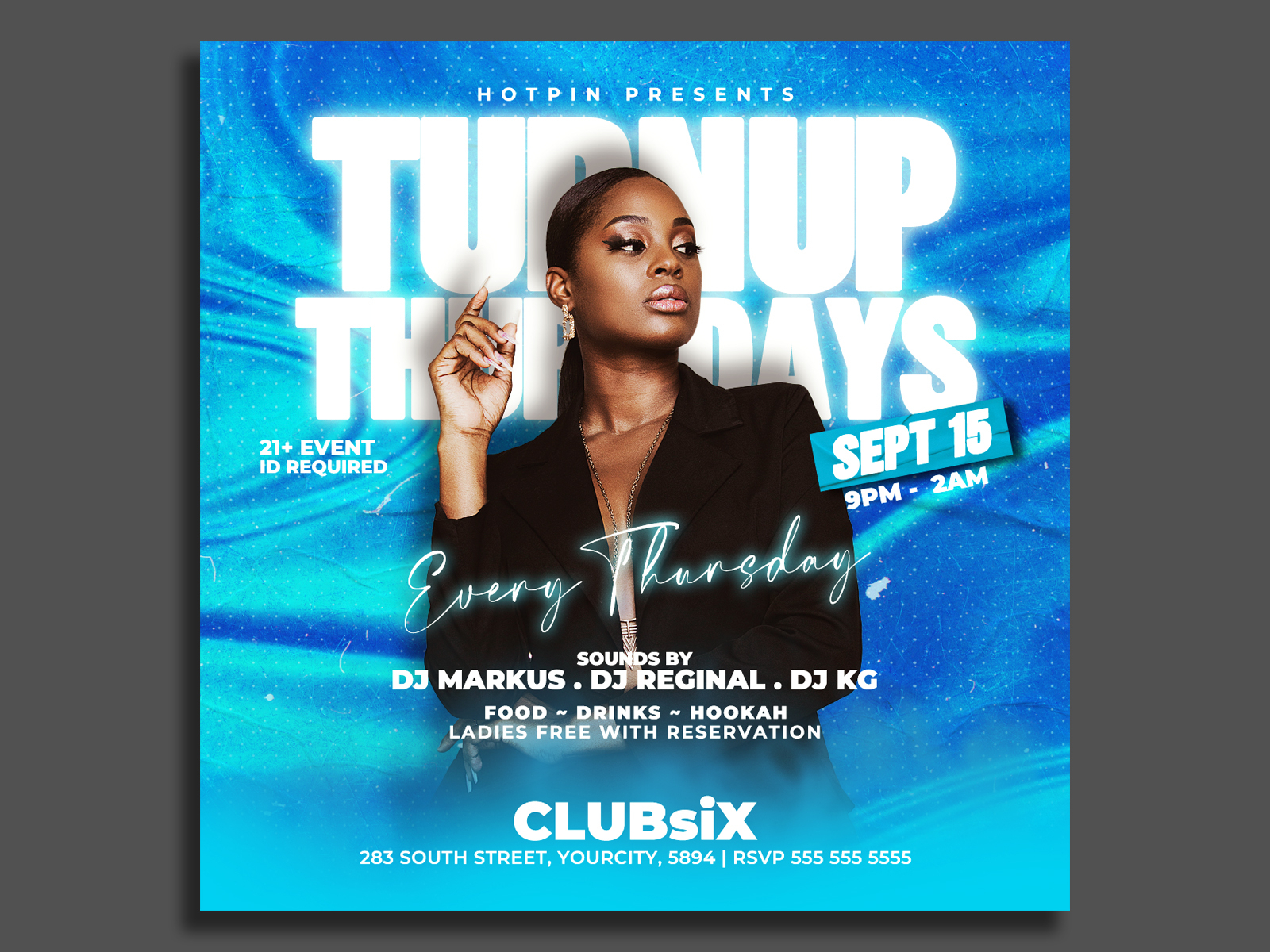 Night Club Flyer Template by Hotpin on Dribbble