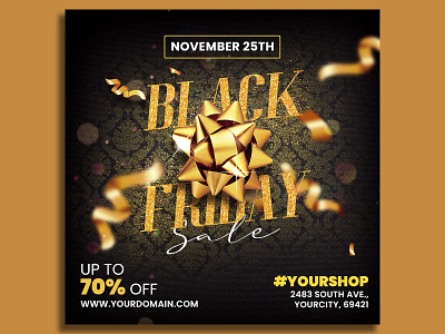 Black Friday Sale Flyer social media