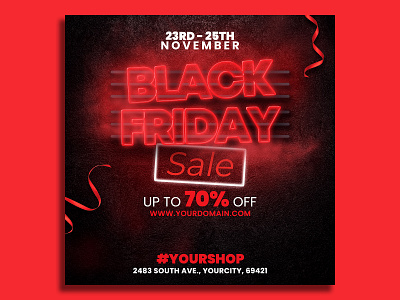 Black Friday Sale Flyer shop