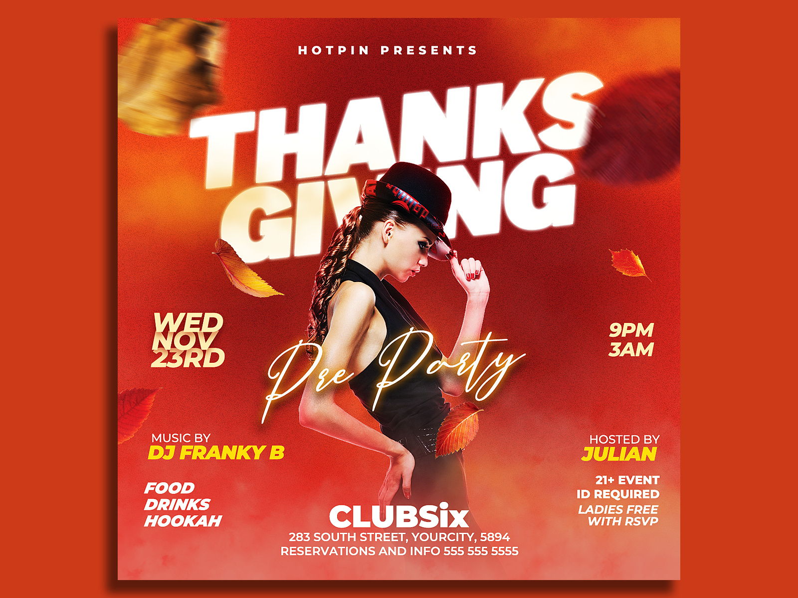 Thanksgiving Flyer Template by Hotpin on Dribbble