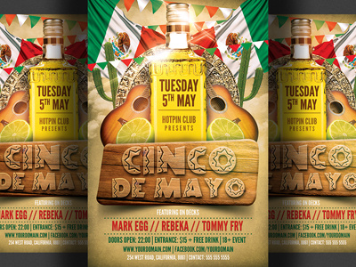 Cinco De Mayo Party Flyer Template 2