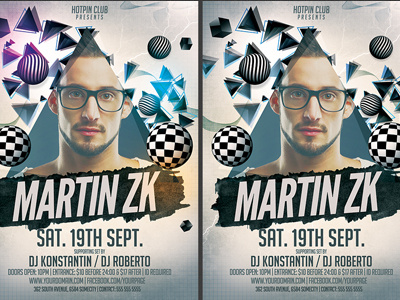 Minimal Dj Party Flyer Template