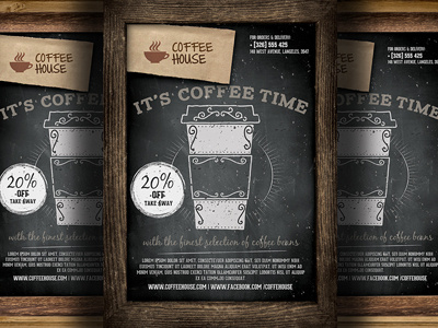 Cofee Shop Promotion Flyer Template