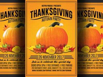 Thanksgiving Party Flyer Template autumn event fall night club party party flyer pumpkin thanks giving flyer thanksgiving thanksgiving flyer thanksgiving party turkey