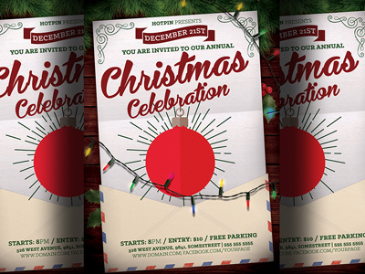 Christmas Event Flyer Template christmas christmas annual party christmas event christmas flyer christmas party christmas sales event holidays new year template xmas xmas flyer