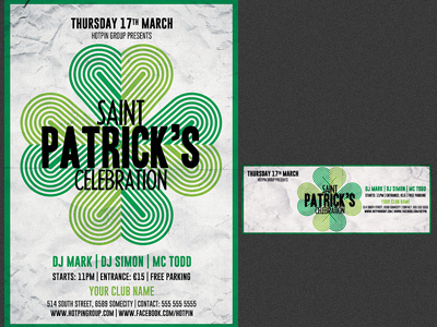 Saint Patricks Day Flyer Template party flyer pub saint paddys saint patricks day st. paddys st. patricks st. patricks day template