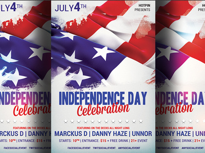 Independence Day Flyer Template 4th of july 4th of july flyer fourth of july independence day independence day flyer memorial day memorial day flyer party patriot flyer patriotic template the fourth of july