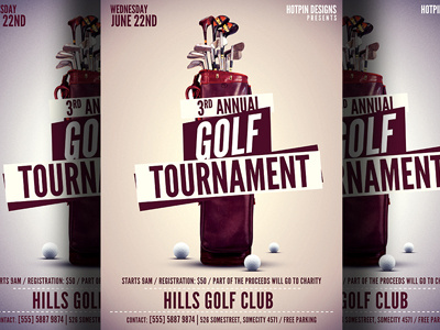 Golf Tournament Flyer Template