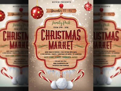 Christmas Market Flyer Template