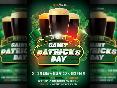 Saint Patricks Day Party Flyer Template