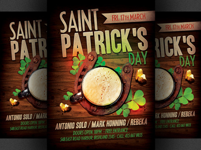 Saint Patricks Flyer Template irish layout lucky party flyer psd flyer pub saint paddys saint patrick saint patricks st. paddys party st. patricks flyer st. patricks party