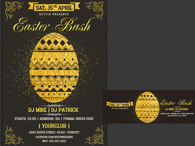 Classy Easter Party Flyer Template