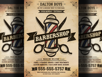 Barbershop Flyer Template