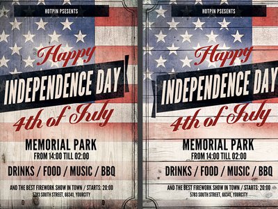 Independence Day Flyer Template 3 4th of july advertising american celebration flag flyer invitation july 4th memorial day flyer party flyer poster template