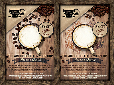 Coffee Shop Promotion Flyer Template coffee bar coffee flyer coffee promotion coffee shop cup design flyer design modern photoshop promotion psd restaurant