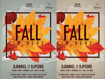 Fall Party Flyer Template