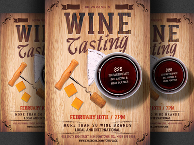 Wine Tasting Flyer Template