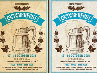 Oktoberfest Flyer Template bavarian beer beer festival beer promotion beerfest flyer template modern munich october fest octoberfest oktoberfest oktoberfest poster