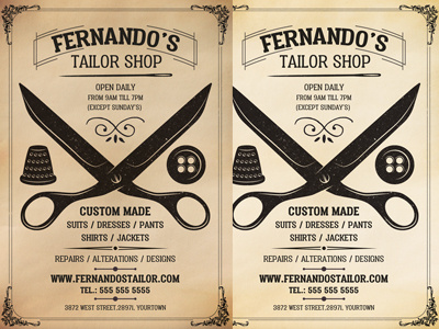 Clothing Alteration Flyer designs, themes, templates and downloadable ...