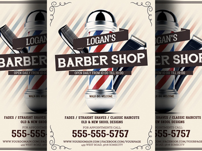 Barber Shop Flyer Template