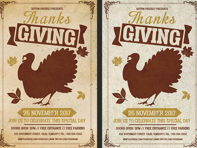 Thanksgiving Flyer Template