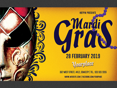 Carnival Mardi Gras Flyer Template