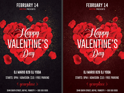 Valentines Day Invitation Flyer Template 2 red saint valentines template valentines day valentines day bash valentines day flyer valentines day invitation valentines day poster