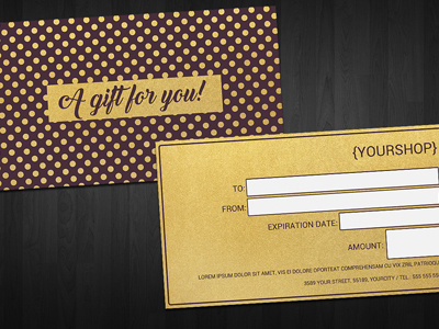 Gift Card Voucher Template certificate coupon design elegant gift card gift certificate gift voucher golden offer shop template voucher