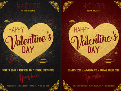 Classy Valentines Day Psd Flyer Template red saint valentines template valentines day valentines day bash valentines day flyer valentines day invitation valentines day poster