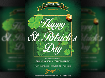 St. Patricks Party Flyer Template