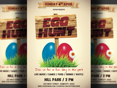 Easter Egg Hunt Flyer easter egg hunt flyer easter flyer easter poster egg hunt flyer event flyer flyer template holiday invitation modern print spring