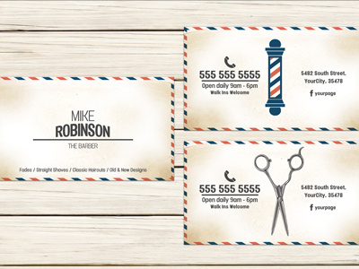 Barber shop Business Card Template