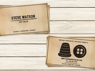 Tailor Business Card Template