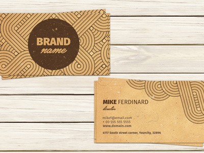 Vintage Artistic Business Card Template