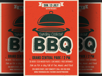 Barbecue Bbq Flyer Template By Hotpin On Dribbble