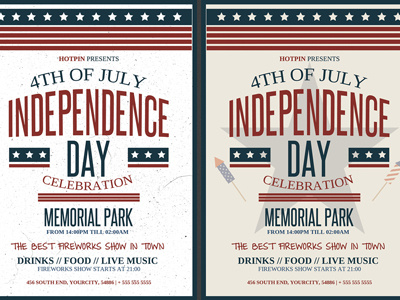 4th July Independence Day Flyer Template