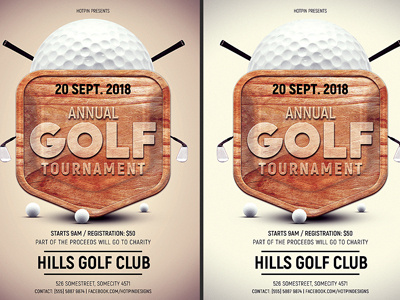 Golf Tournament Flyer Template