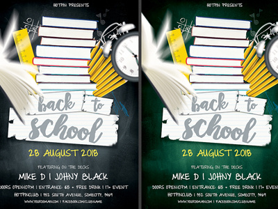 Back To School Flyer Template club flyer college party college party flyer event flyer nightclub poster promotion psd school student night student party flyer