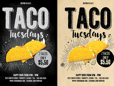 Taco Flyer Template advertising fast food flyer flyer design food track flyer menu mexican food mexican food track mexican restaurant mexican restaurant flyer modern photoshop promotion psd taco taco tuesdays tacos tacos flyer