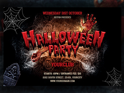 Halloween Flyer Template celebration costume party dark halloween halloween 2018 halloween bash halloween celebrations halloween design halloween flyer halloween invitation halloween night halloween party halloween poster happy halloween