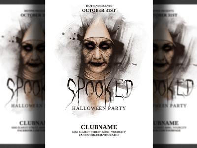 Halloween Party Flyer costume party dark halloween halloween 2018 halloween bash halloween celebrations halloween design halloween flyer halloween invitation halloween night halloween party halloween poster happy halloween haunted horror poster