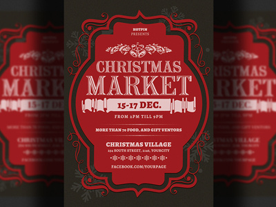 Christmas Market Flyer Template advertisement black friday black friday flyer black friday poster campaign christmas christmas market christmas market flyer christmas market poster christmas sale flyer cyber monday new year sale november offer photoshop promotion psd rustic template
